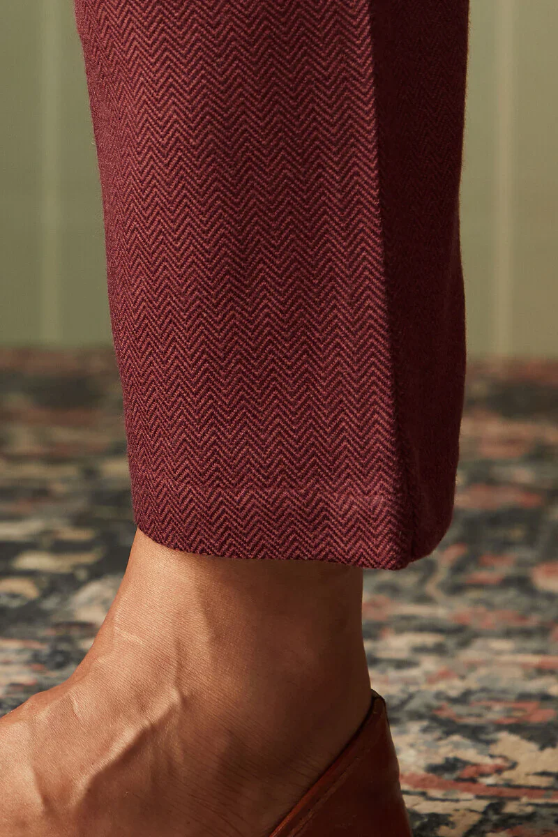 Naadirah Nafisa Faux Wool Narrow Pants - Image 2