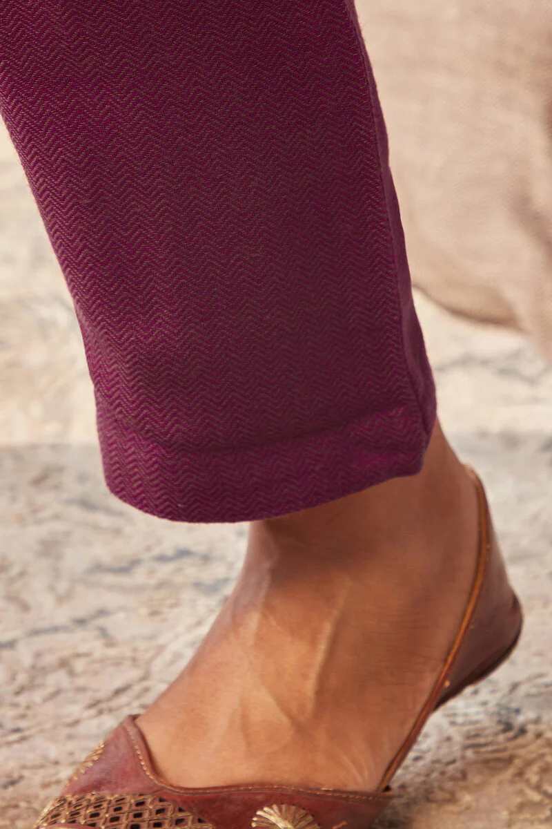 Naadirah Nikhat Faux Wool Narrow Pants - Image 2