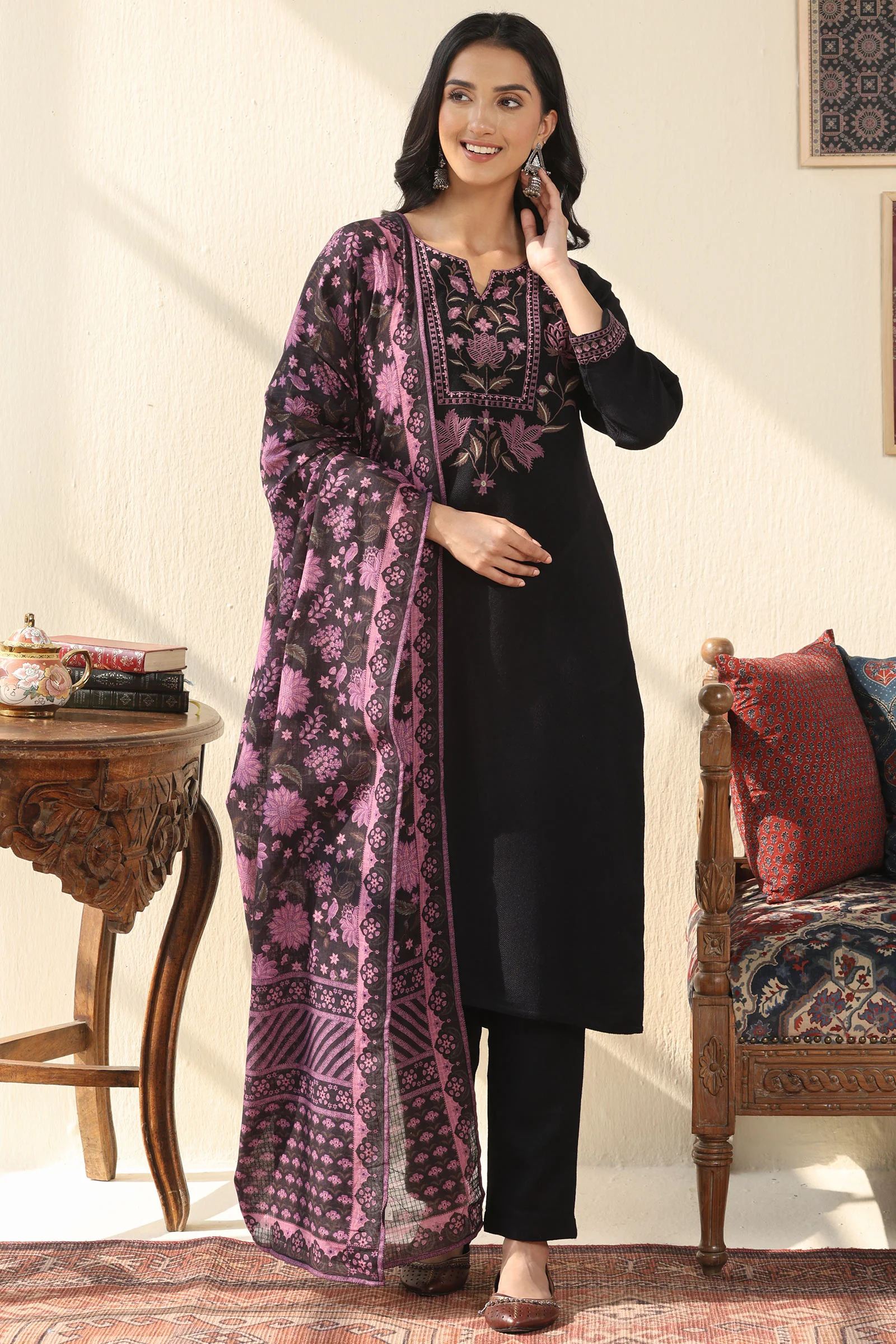 Naadirah Rumaisa Faux Wool Kurta - Image 6