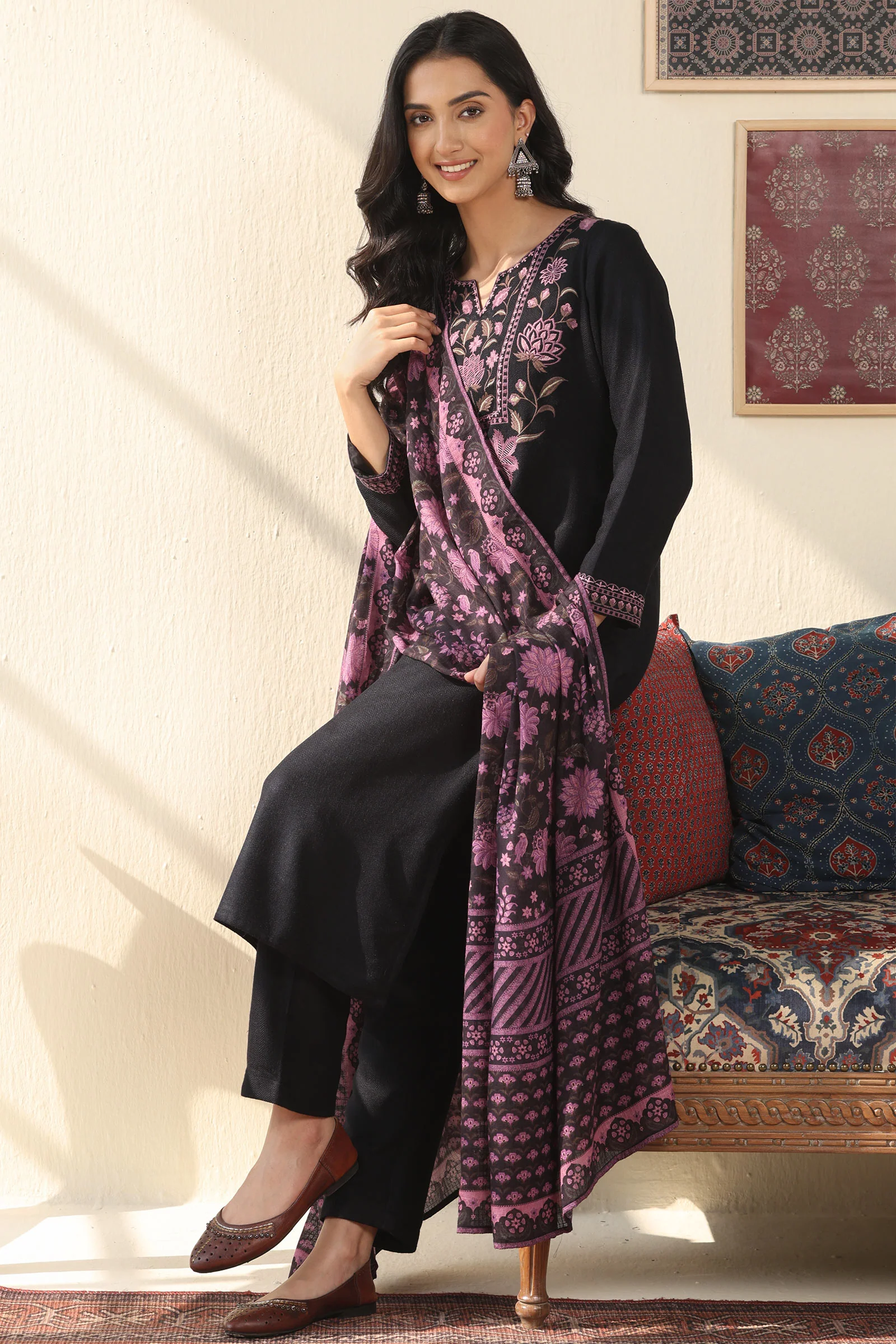 Naadirah Rumaisa Faux Wool Kurta - Image 7