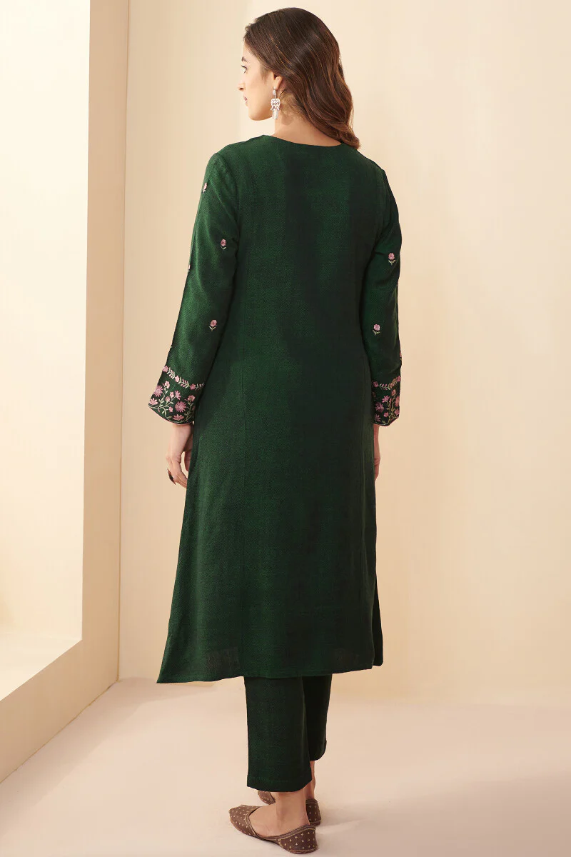Naadirah Sahana Faux Wool Handloom Kurta - Image 8