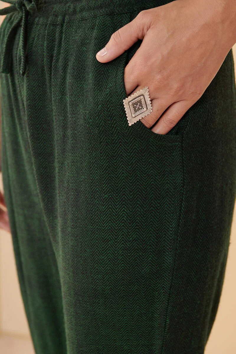 Naadirah Sahana Faux Wool Handloom Narrow Pants - Image 2