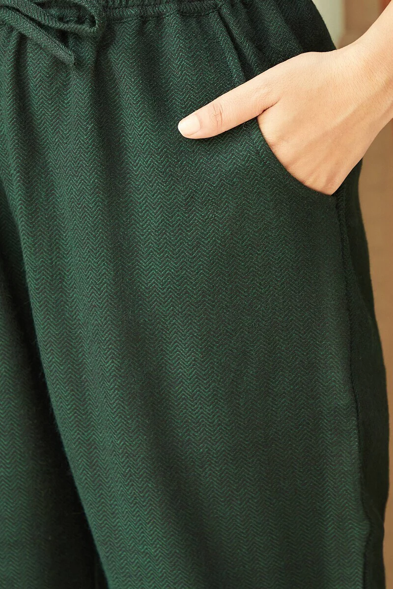 Naadirah Sahana Faux Wool Narrow Pants - Image 4