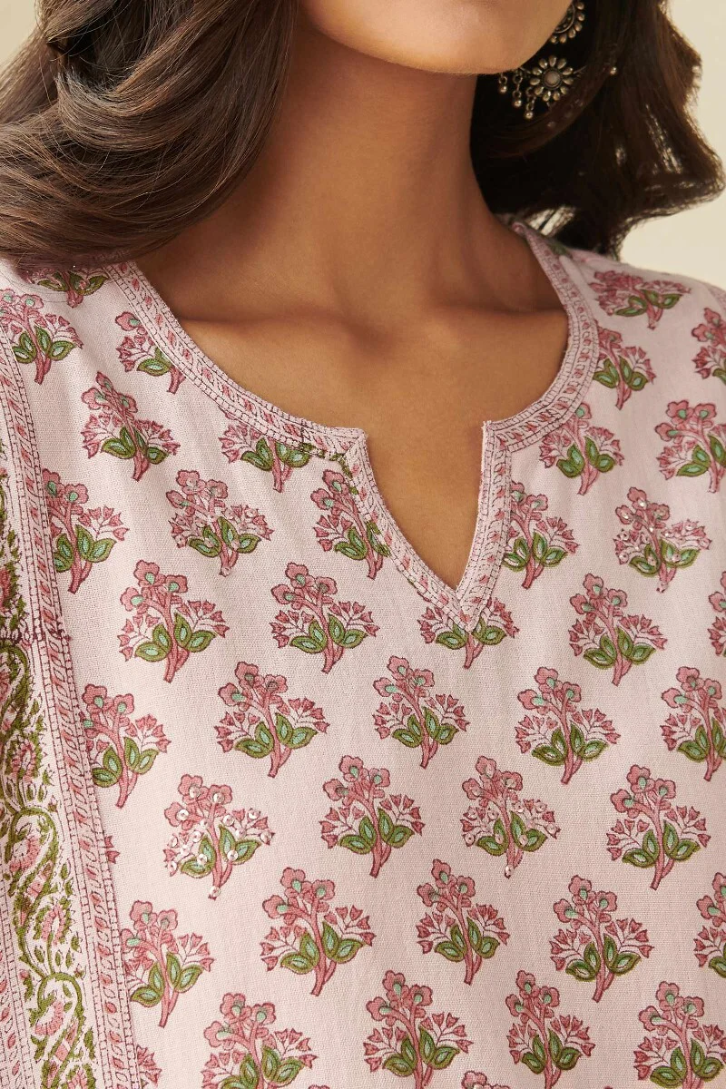 Naadirah Saima Cotton Flax Kurta - Image 3