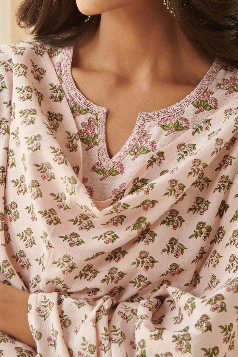 Naadirah Saima Slub Sanganeri Dupatta - Image 2