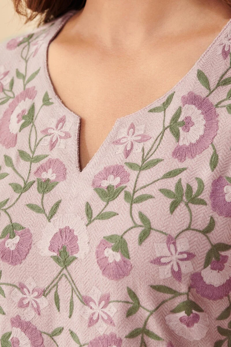 Naadirah Sameera Faux Wool Handloom Kurta - Image 3