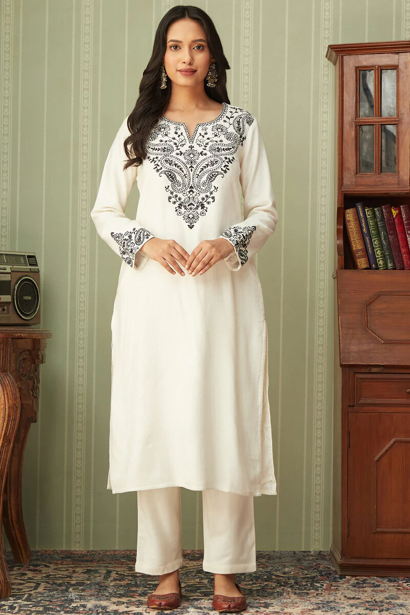 Naadirah Sehreen Faux Wool Kurta - Image 2