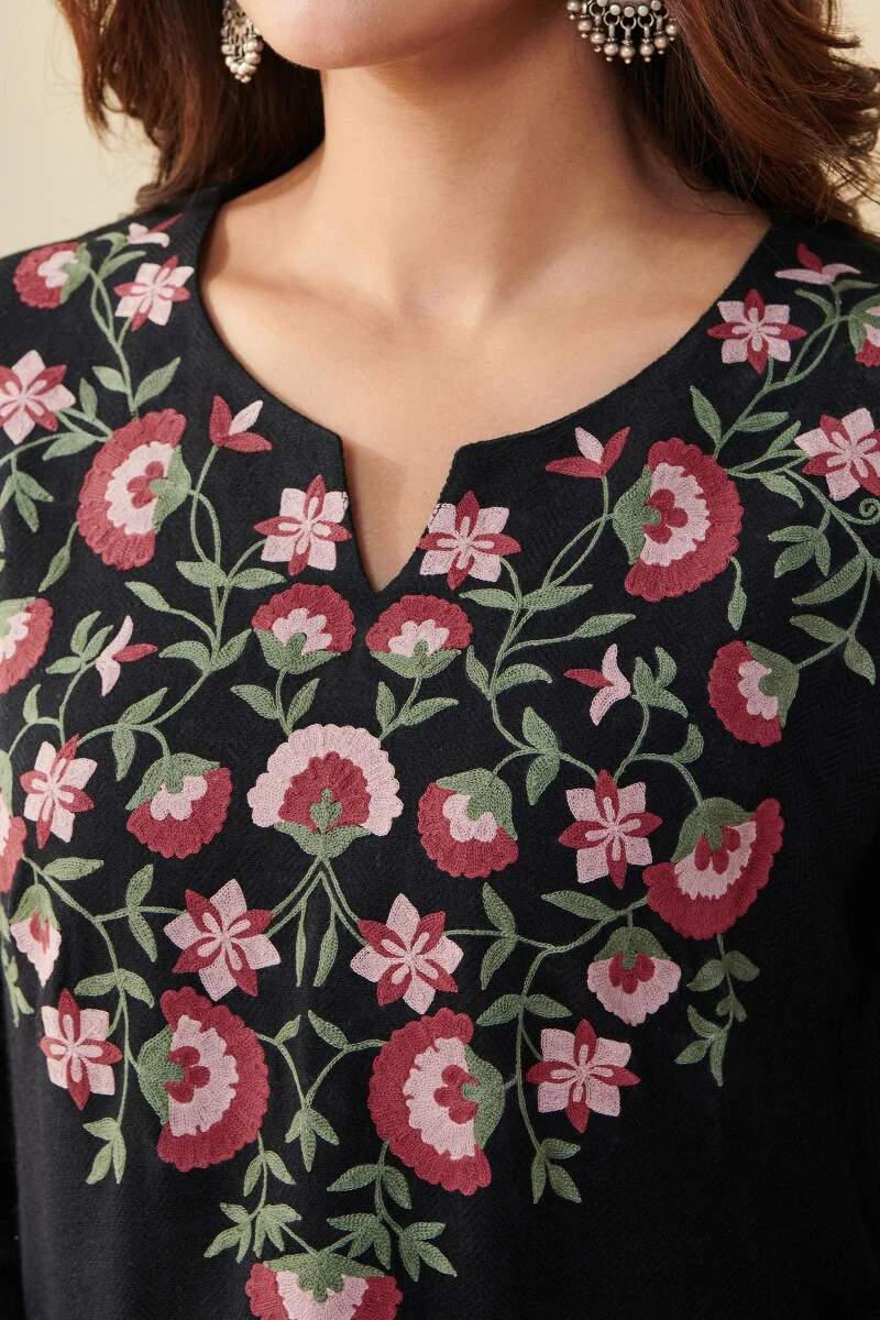 Naadirah Shirin Faux Wool Handloom Kurta - Image 3