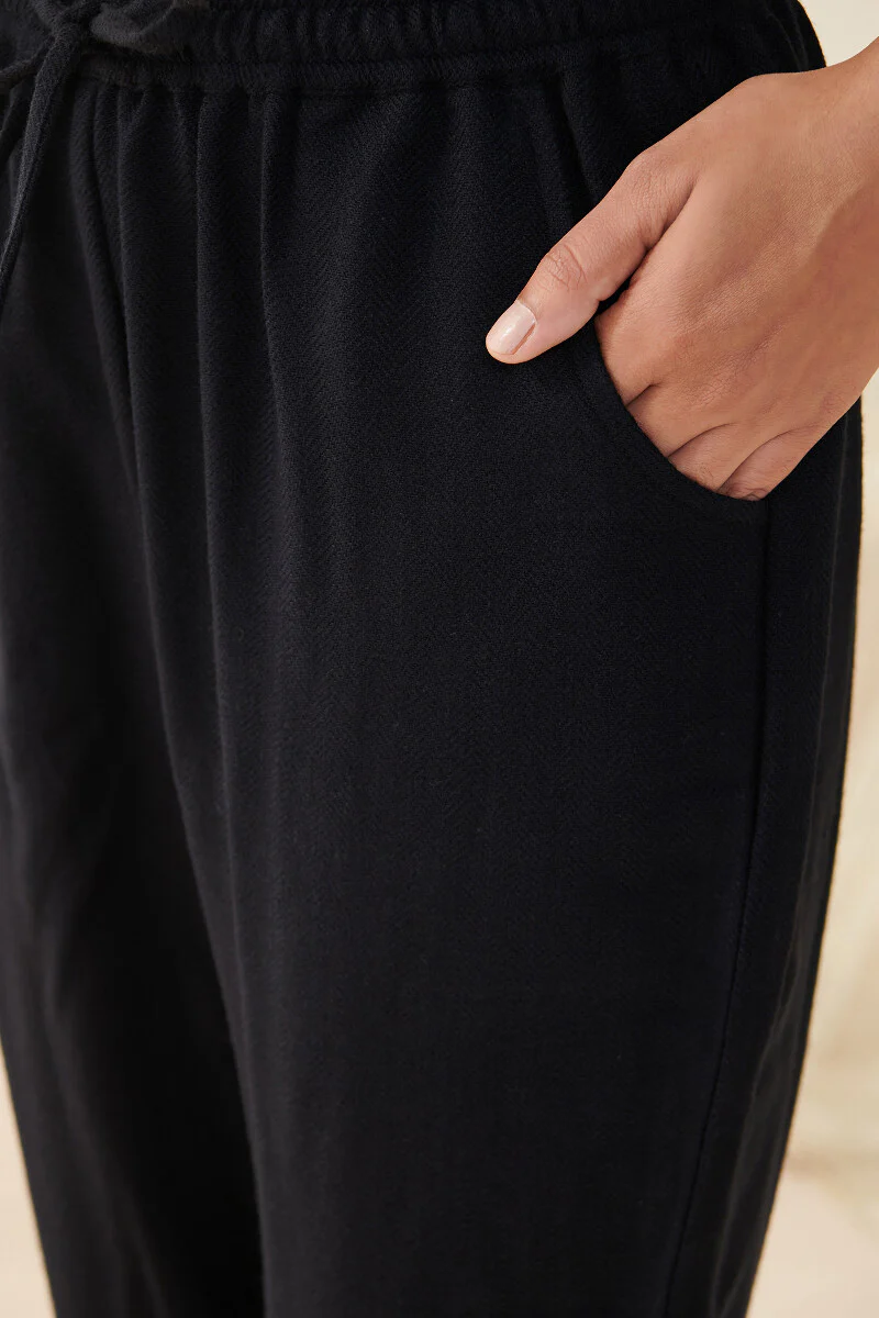 Naadirah Tazmeen Faux Wool Handloom Narrow Pants - Image 2