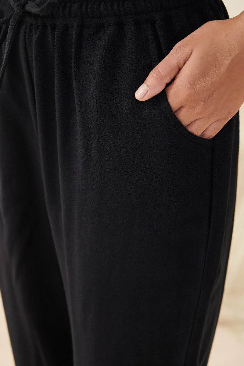 Naadirah Tazmeen Faux Wool Handloom Narrow Pants - Image 2