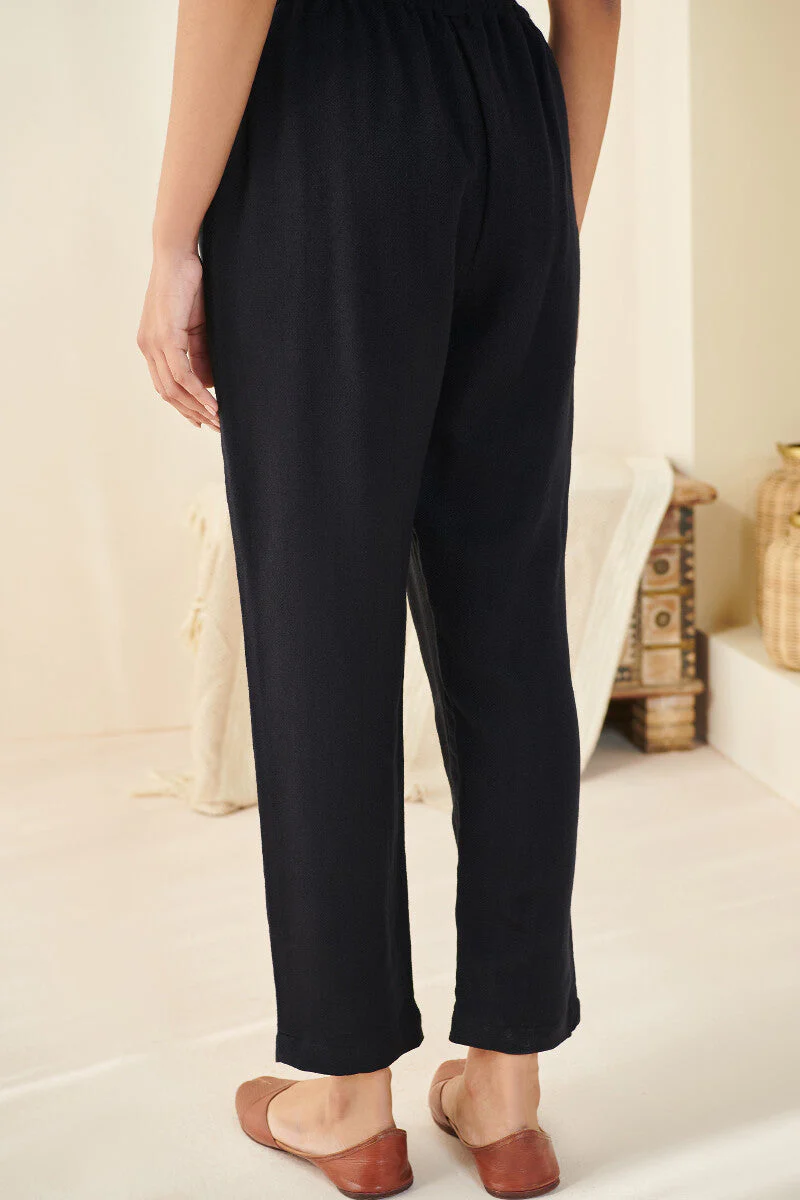Naadirah Tazmeen Faux Wool Handloom Narrow Pants - Image 5
