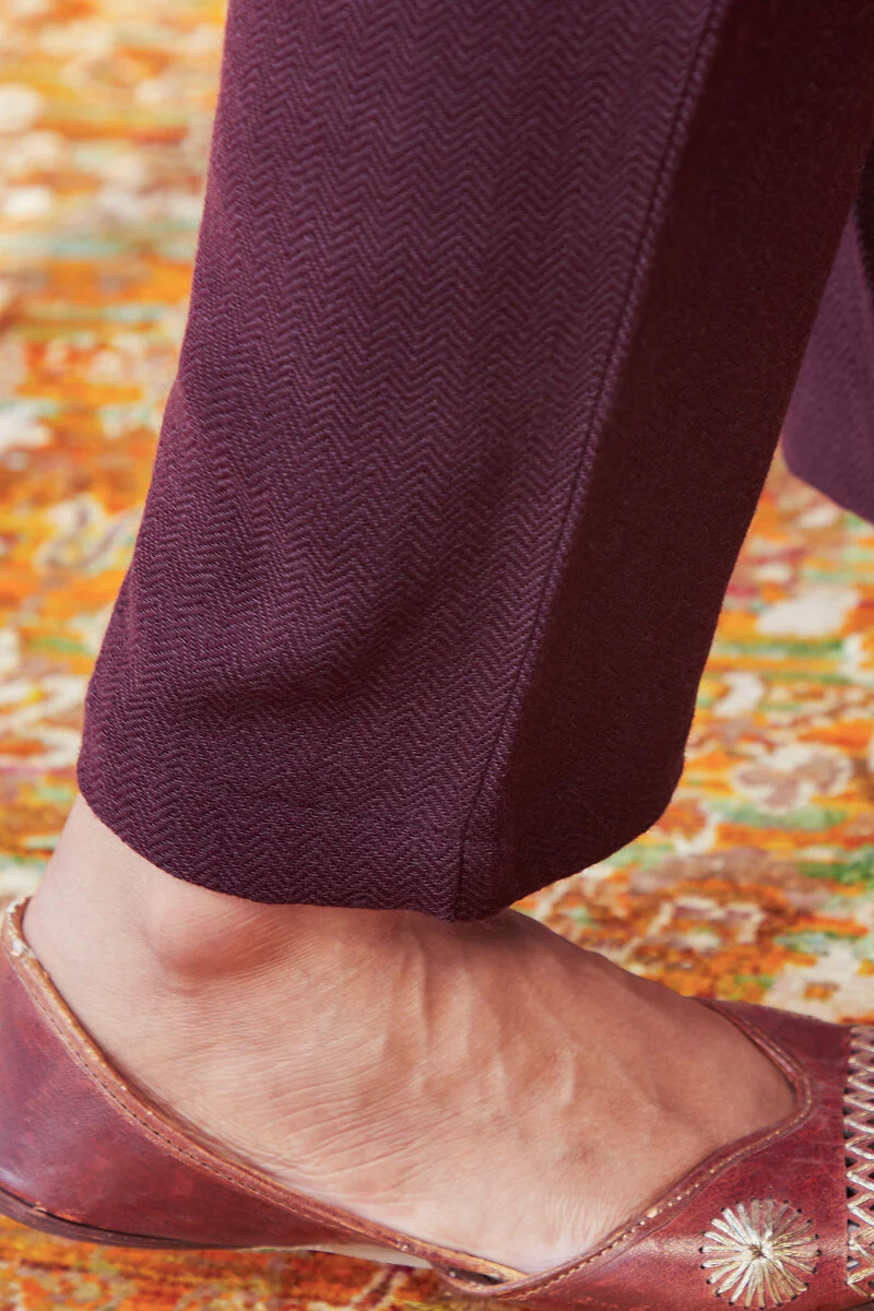 Naadirah Zara Faux Wool Narrow Pants - Image 2