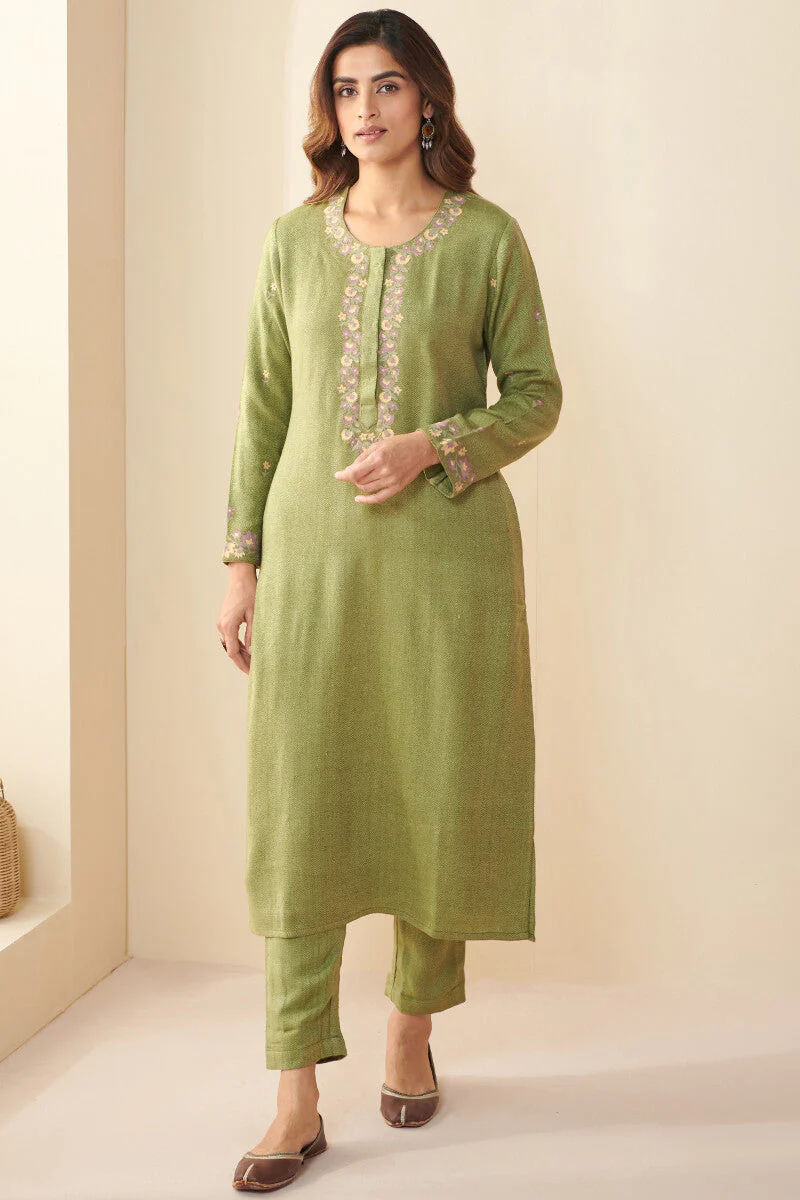 Naadirah Zarina Faux Wool Handloom Kurta - Image 2