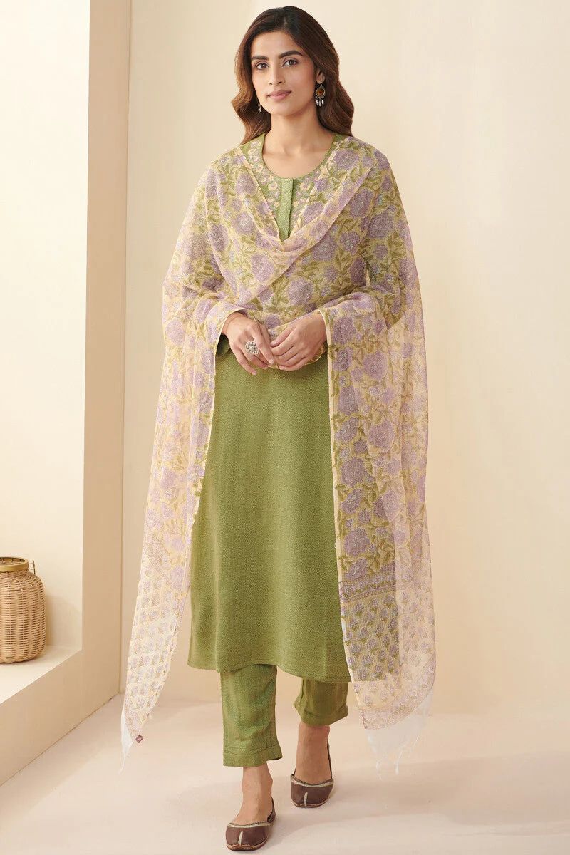 Naadirah Zarina Faux Wool Handloom Kurta - Image 4