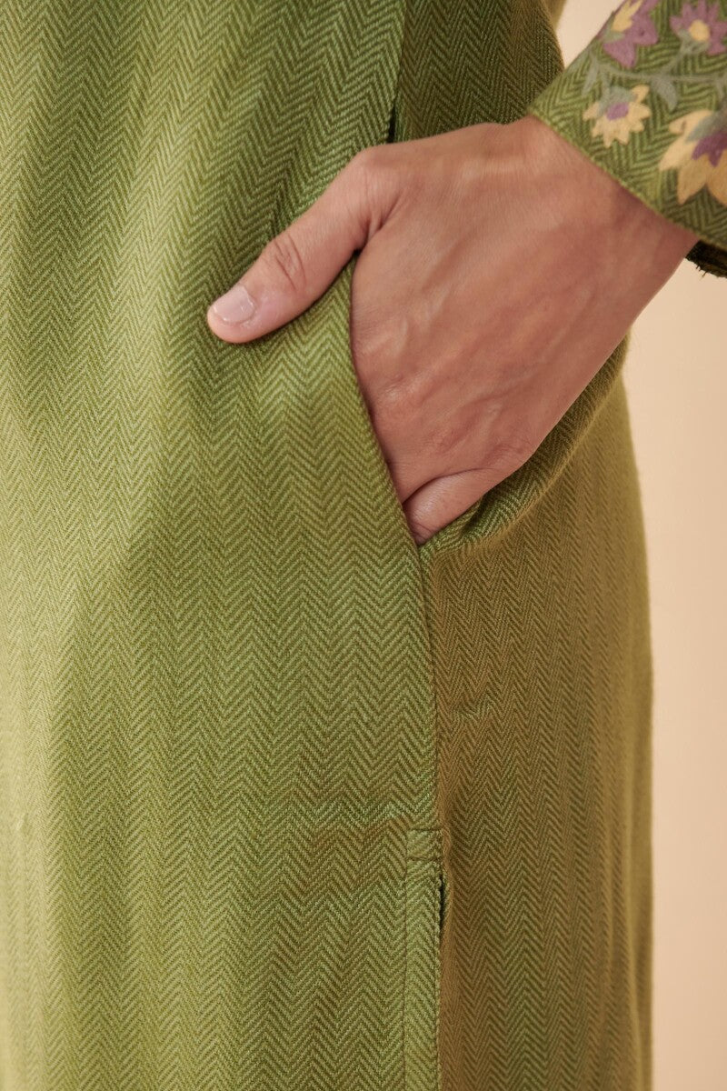 Naadirah Zarina Faux Wool Handloom Kurta - Image 6