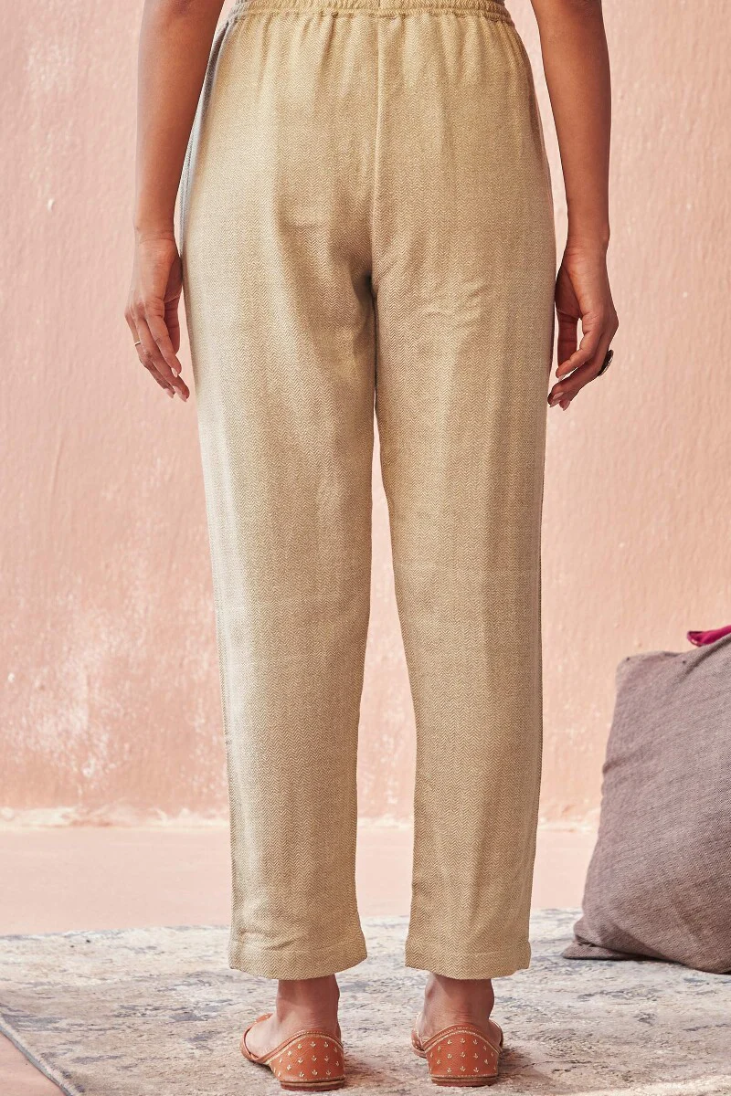 Naadirah Zeena Faux Wool Narrow Pants - Image 5
