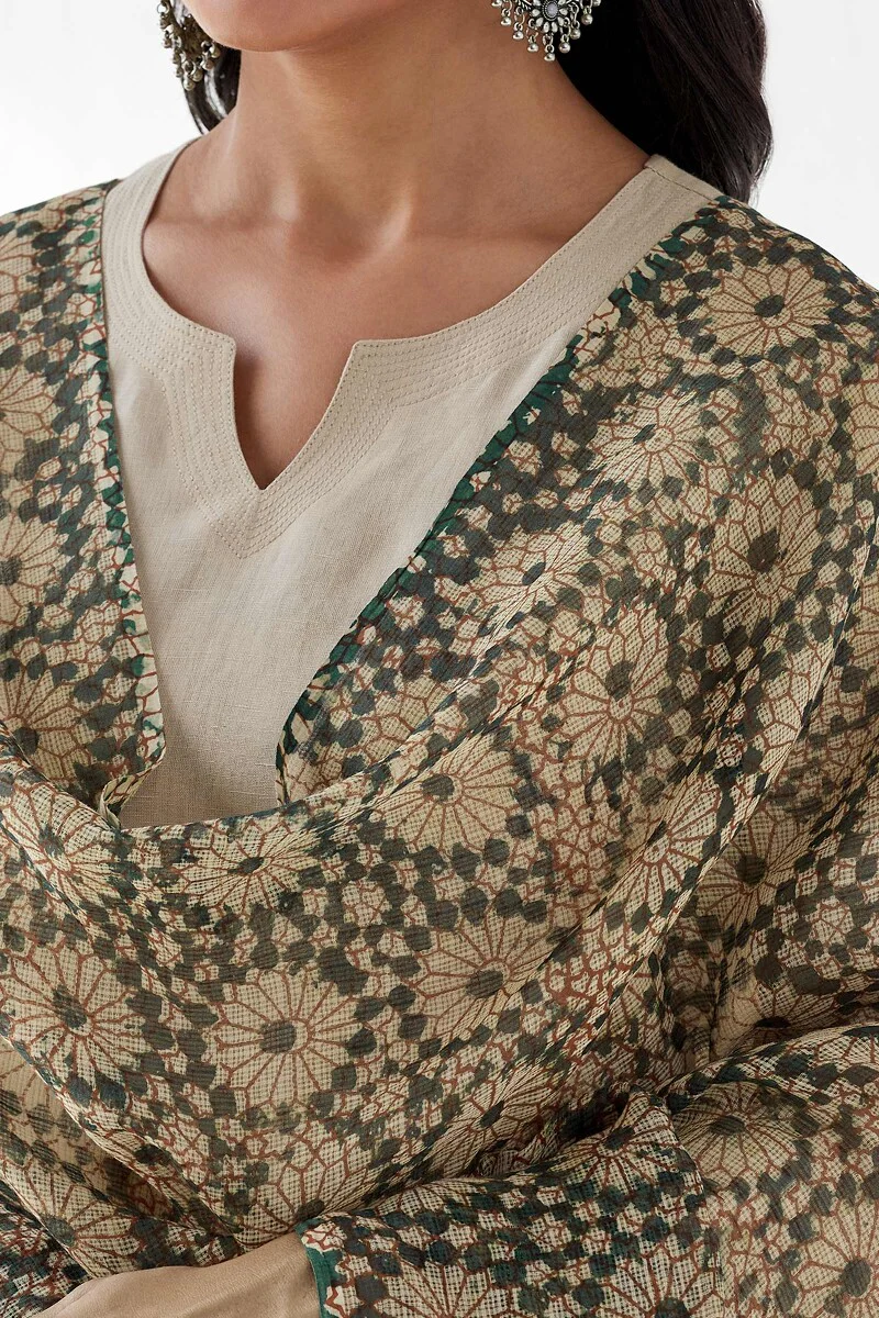 Naadirah Zoya Bagru Kota Dupatta - Image 2