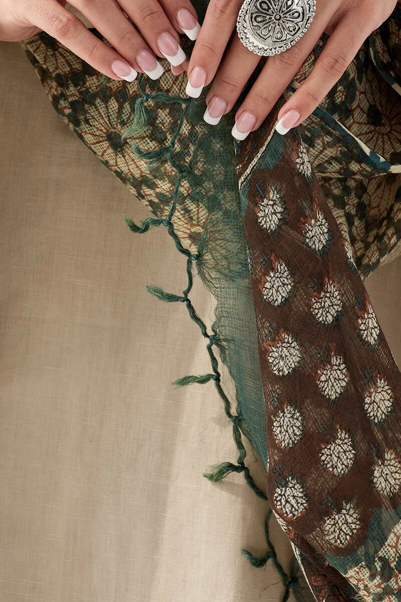 Naadirah Zoya Bagru Kota Dupatta - Image 6