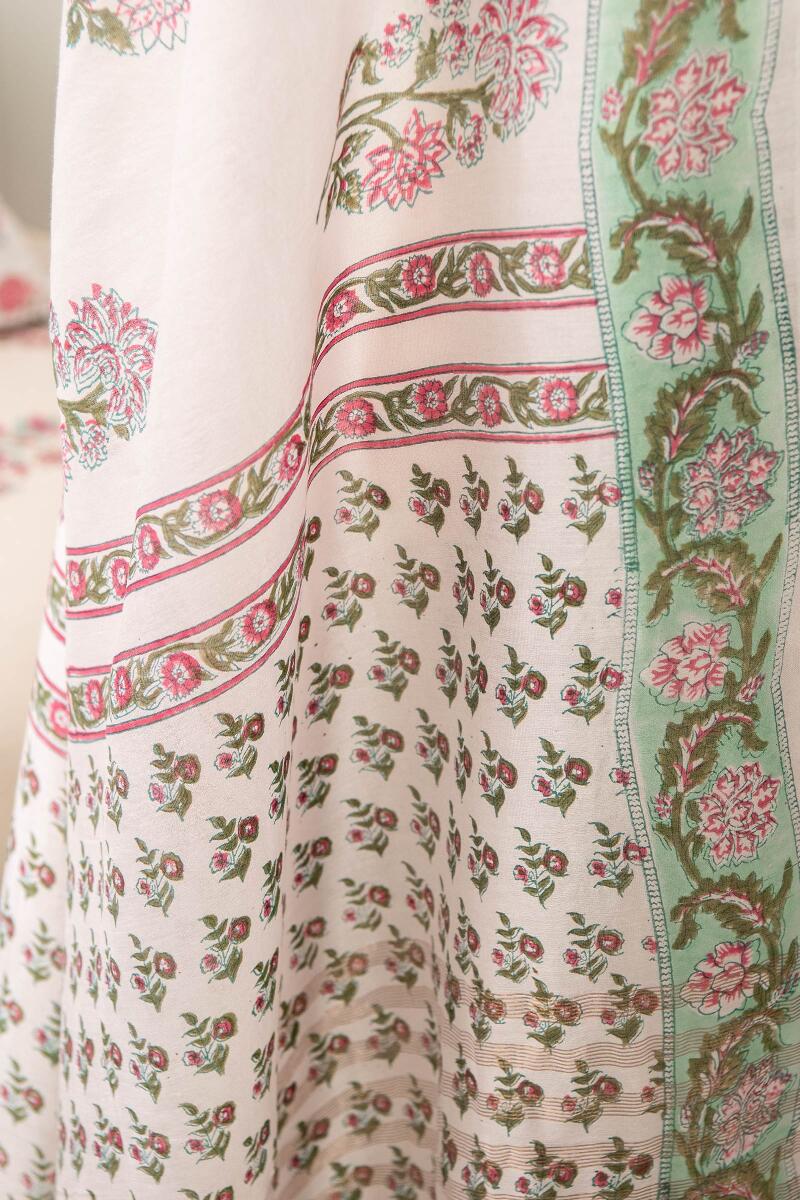 Nasrine Aiza Chanderi Sanganeri Saree - Image 6