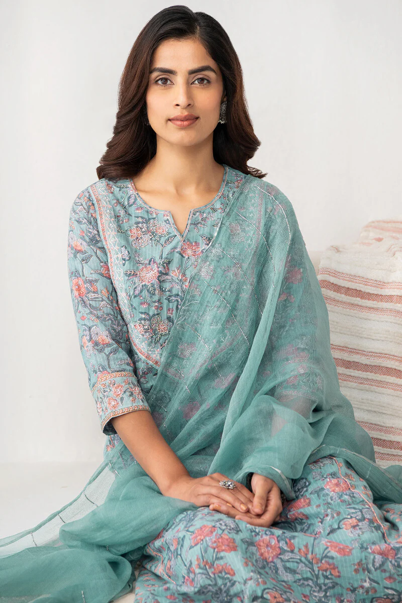Nasrine Azaira Cotton Silk Dupatta - Image 5