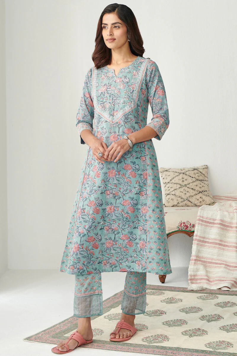 Nasrine Azaira Sanganeri Kurta - Image 2