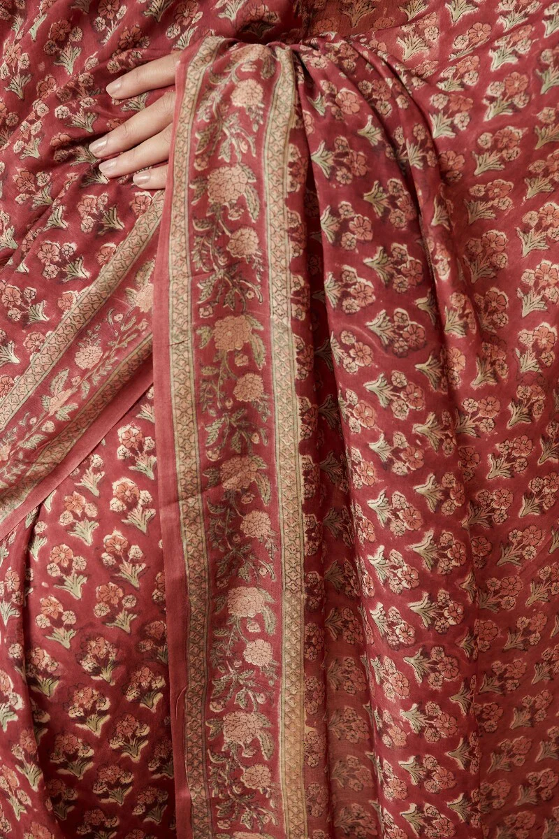 Nasrine Faizah Sanganeri Saree - Image 4