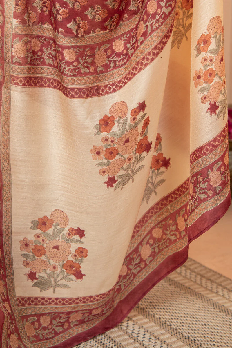 Surplus: Nasrine Faizah Sanganeri Saree - Image 7