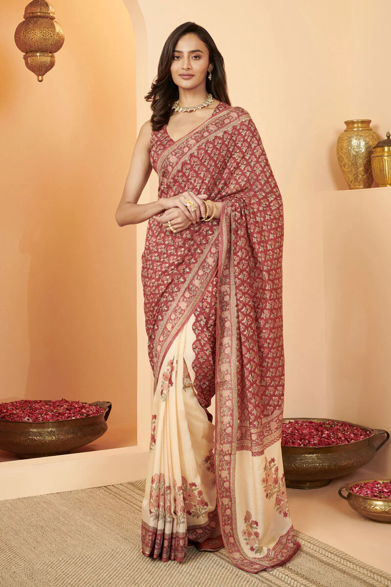 Nasrine Faizah Sanganeri Saree - Image 3