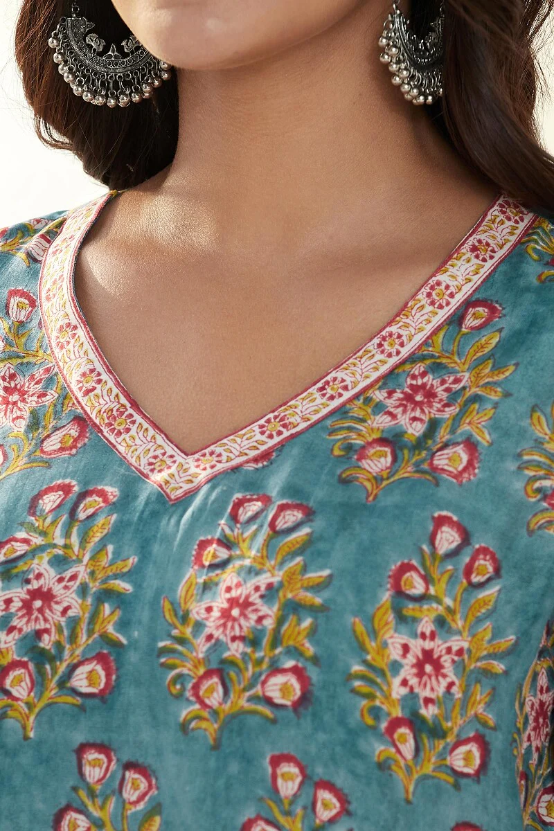Nasrine Farnaz Sanganeri Modal Kurta - Image 2
