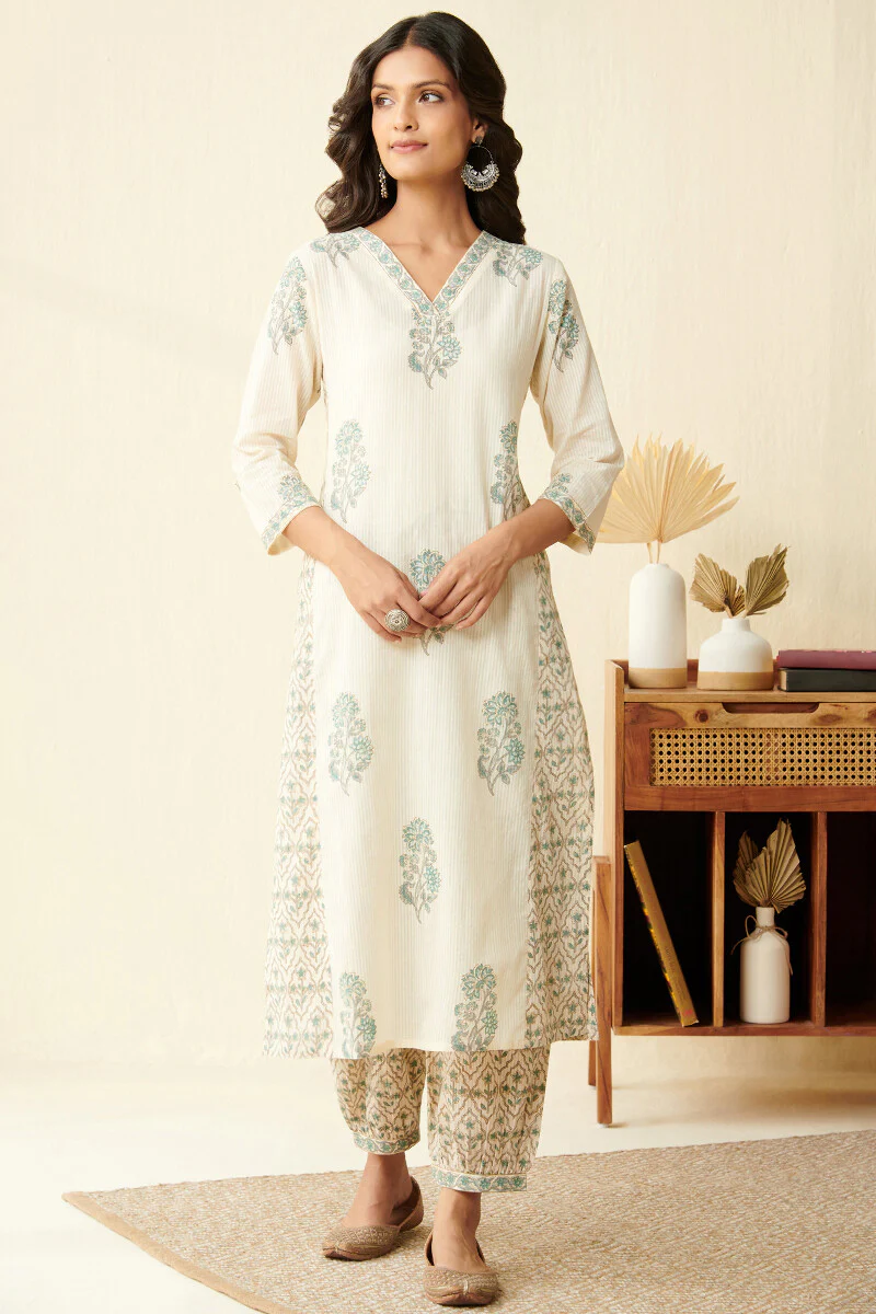 Nasrine Firoza Sanganeri Kurta - Image 2