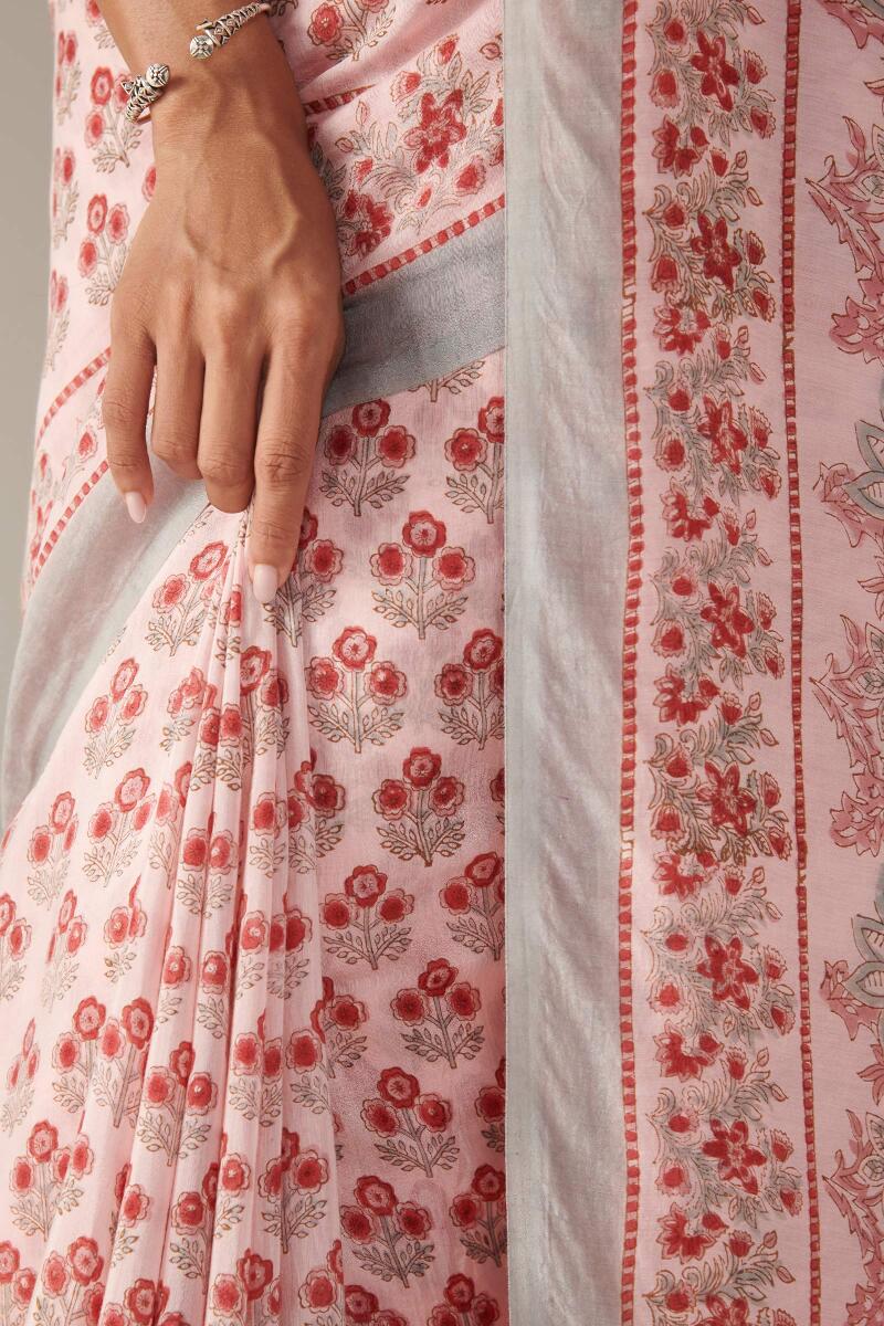 Nasrine Fizah Sanganeri Saree - Image 4