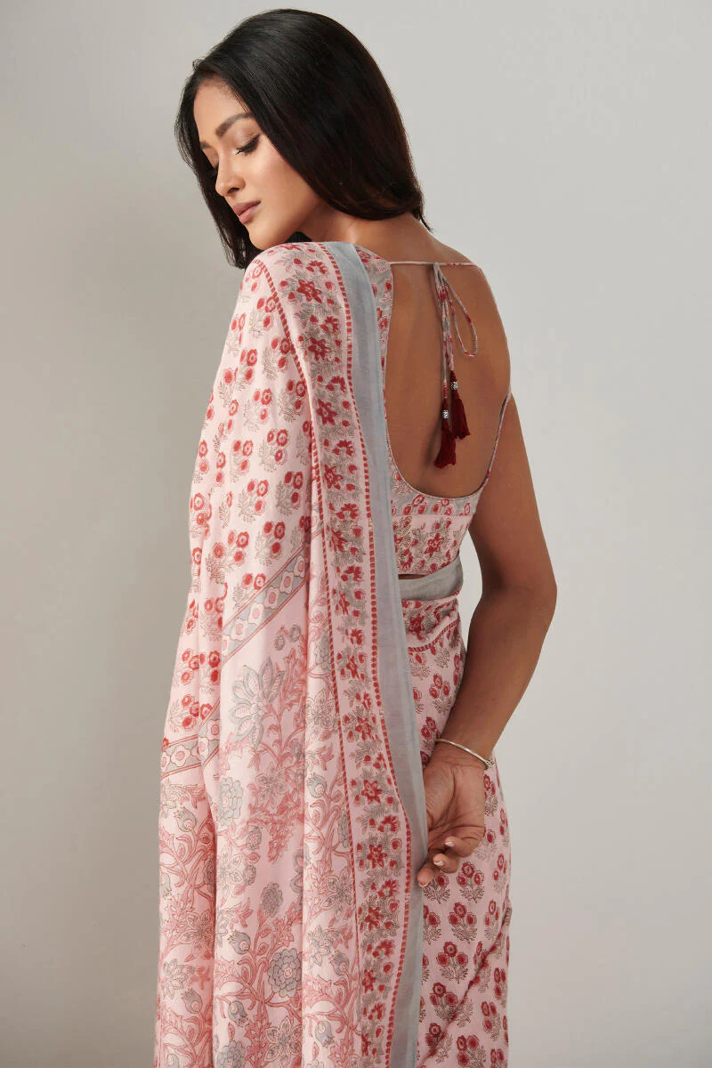 Nasrine Fizah Sanganeri Saree - Image 6