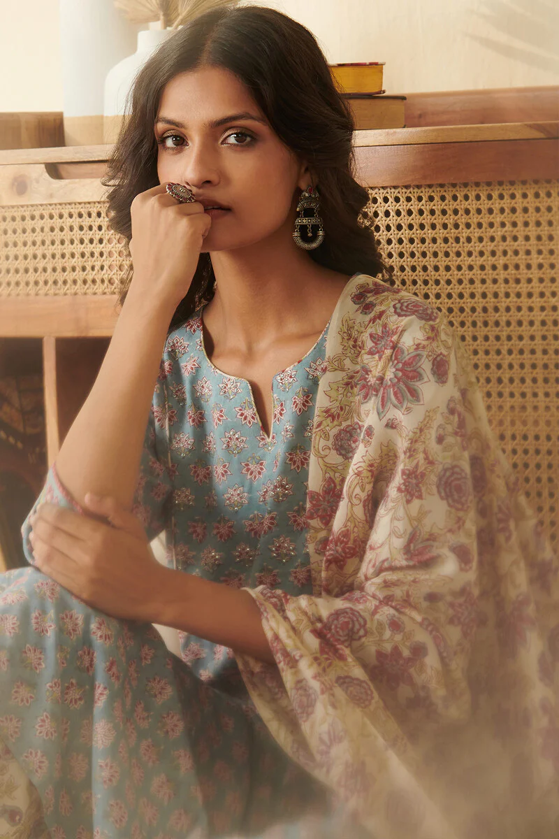 Nasrine Inaya Sanganeri Modal Dupatta - Image 4