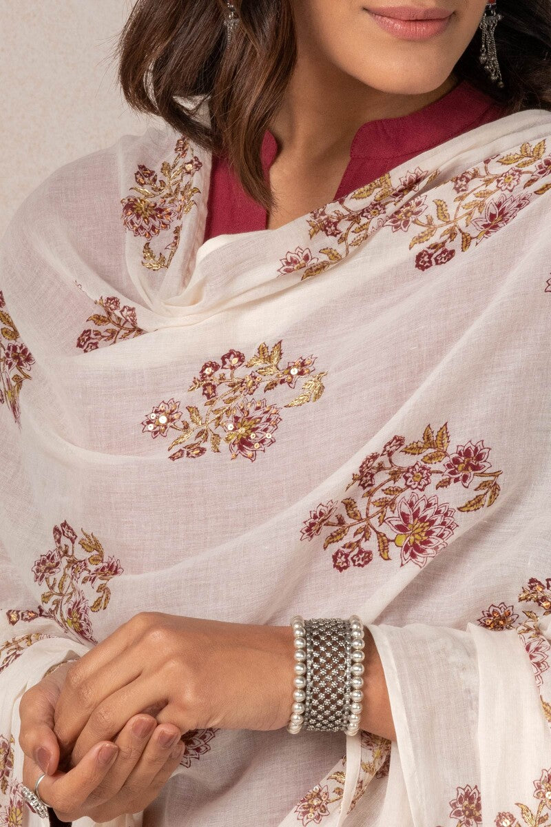 Nasrine Jia Sanganeri Dupatta - Image 2