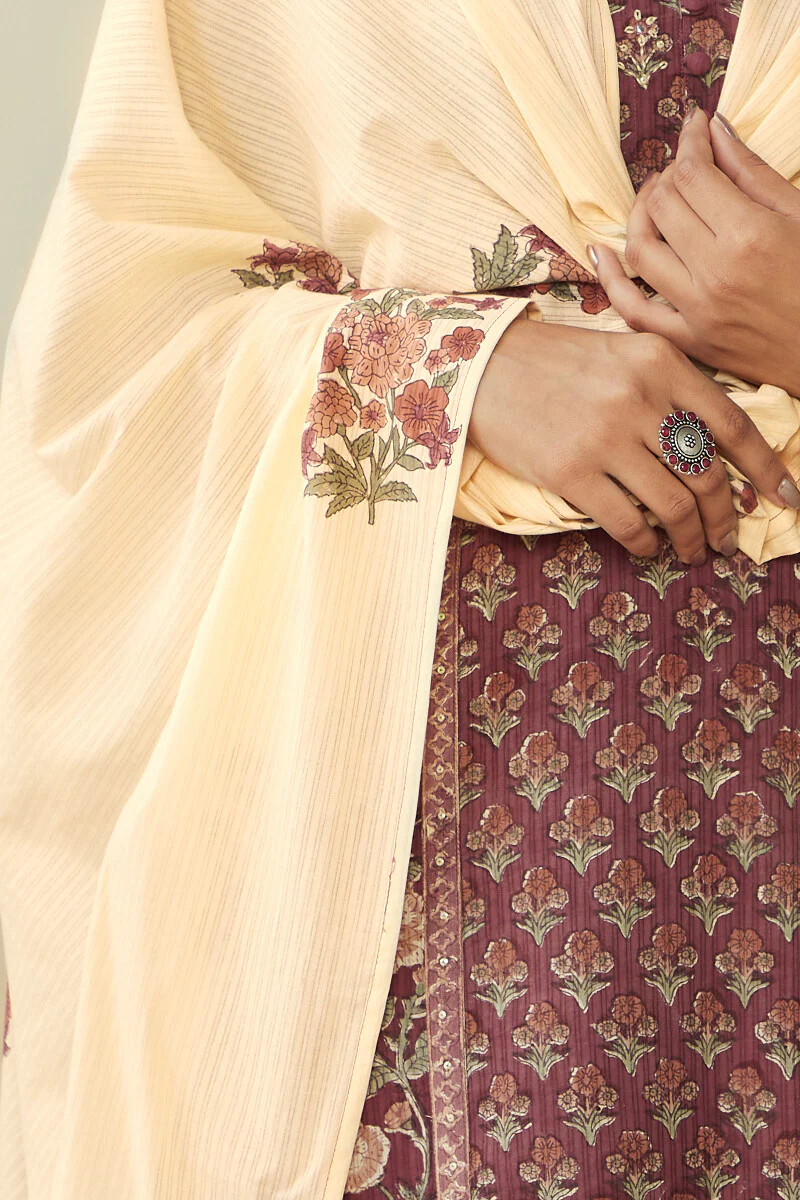 Nasrine Jiya Sanganeri Dupatta - Image 4
