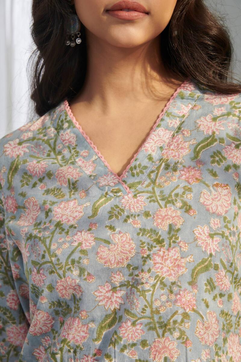 Nasrine Layla Sanganeri Kurta - Image 2