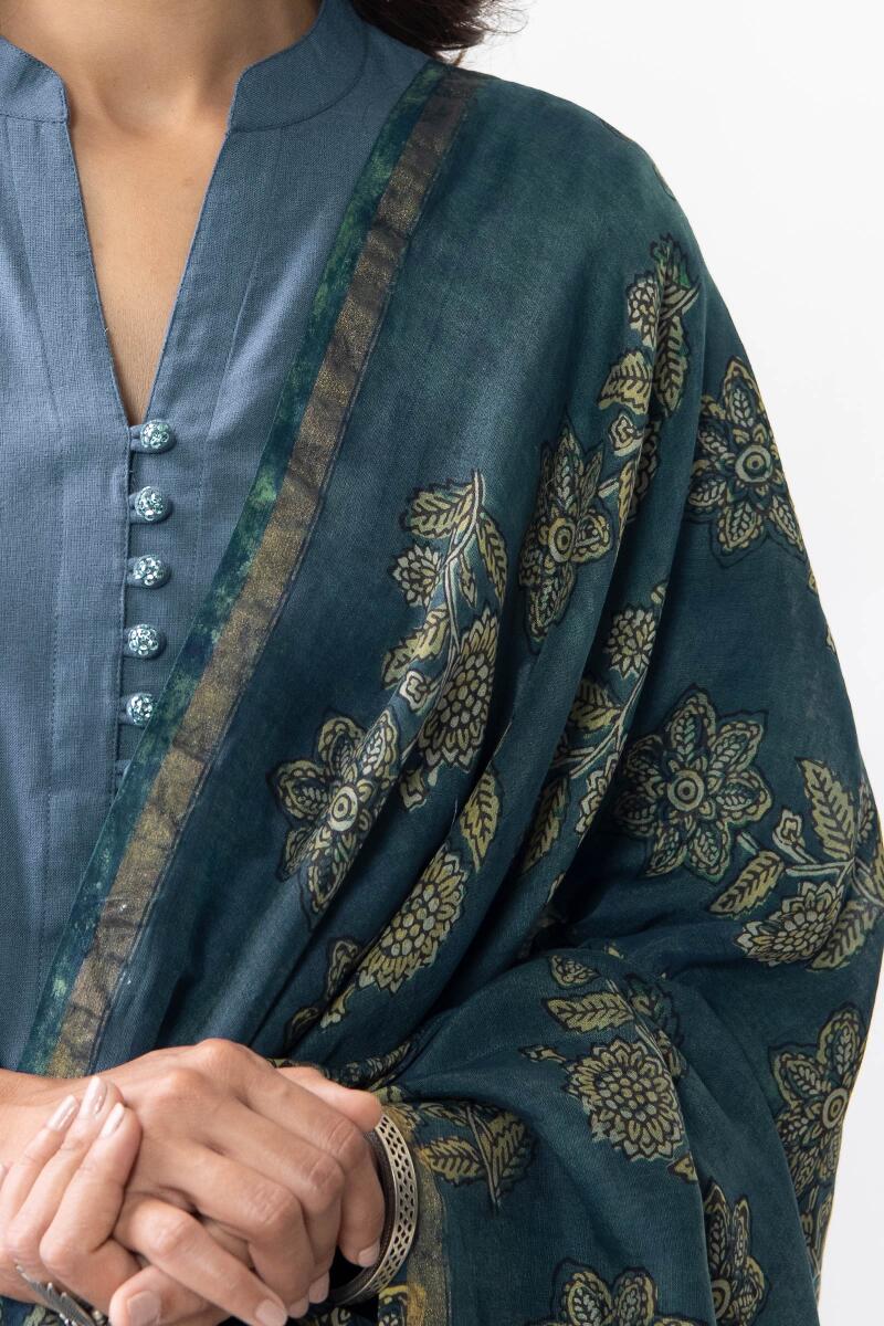 Nasrine Mahin Ajrak Chanderi Dupatta - Image 2