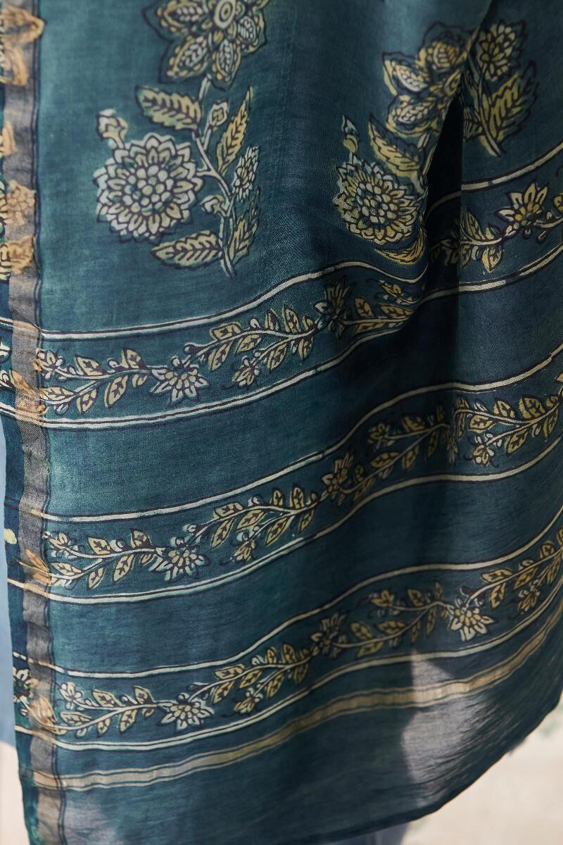 Nasrine Mahin Ajrak Chanderi Dupatta - Image 5