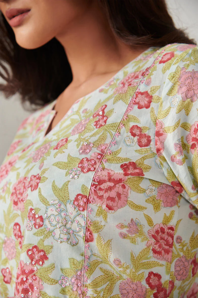 Nasrine Mahira Sanganeri Kurta - Image 2