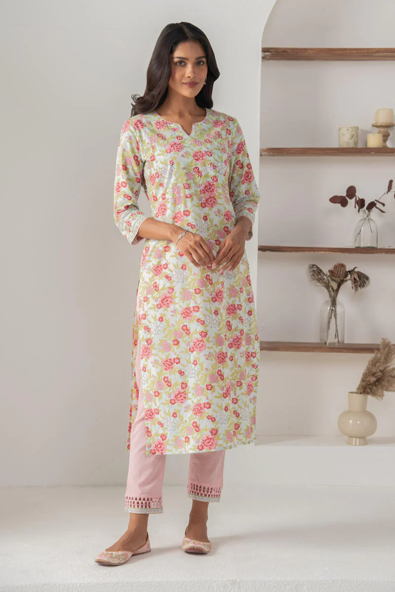 Nasrine Mahira Sanganeri Kurta - Image 3