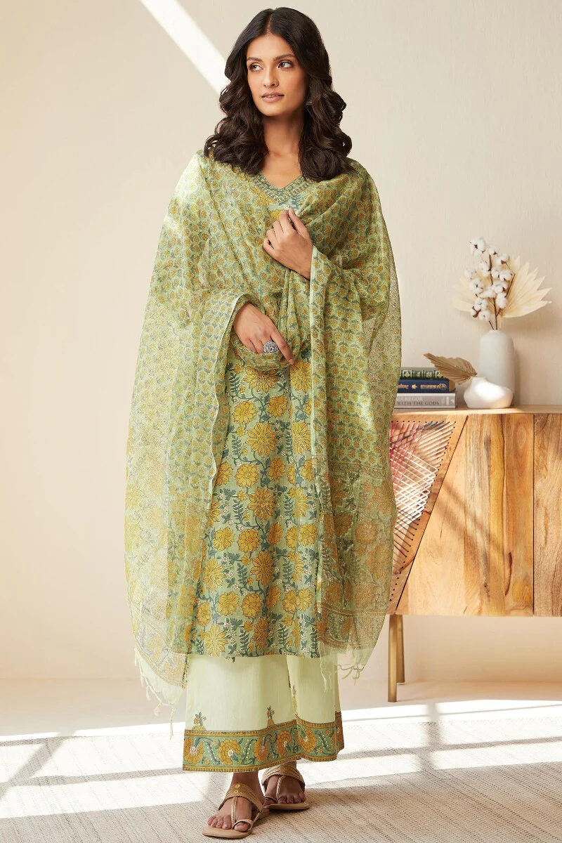 Nasrine Maya Sanganeri Kota Dupatta - Image 3