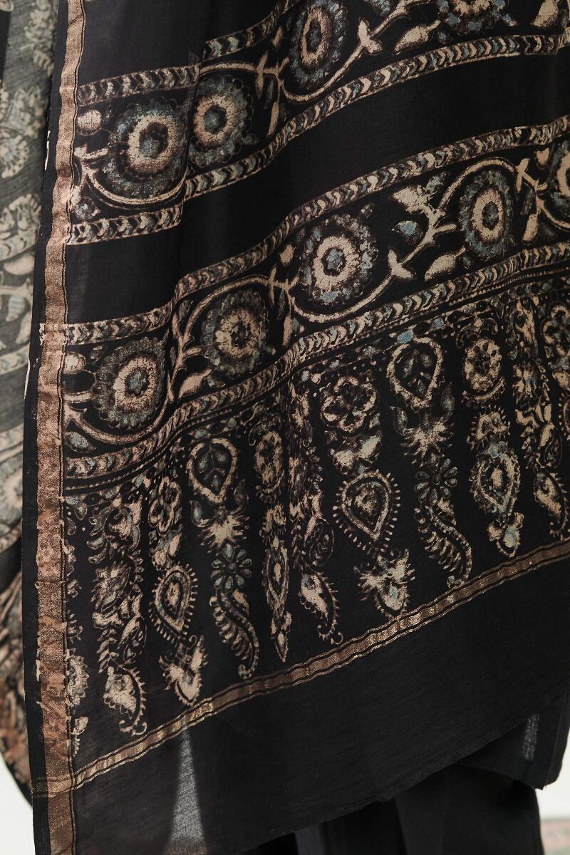 Nasrine Mehnaz Ajrak Chanderi Dupatta - Image 7