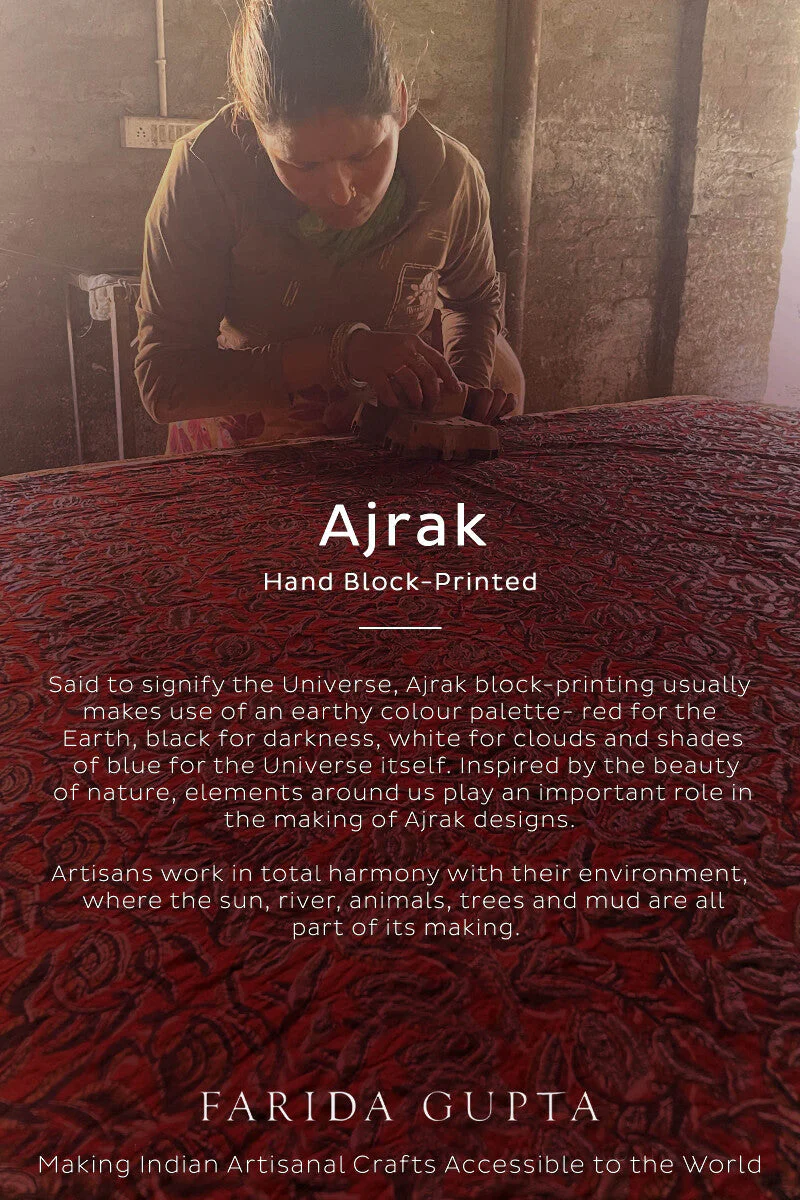 Nasrine Mehnaz Ajrak Chanderi Dupatta - Image 5