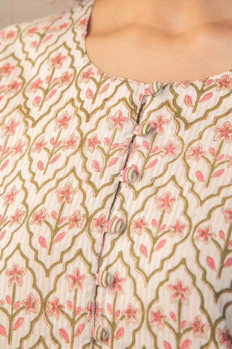 Nasrine Mirza Sanganeri Kaftan - Image 2