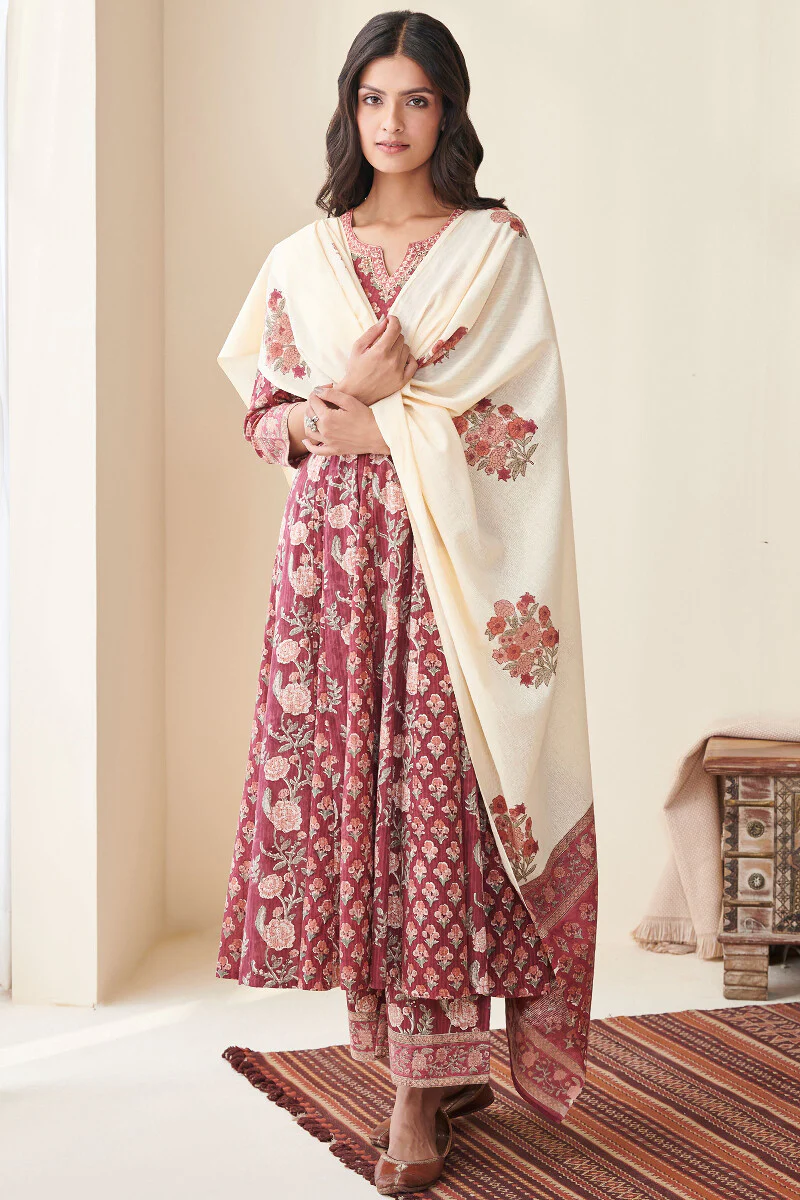Nasrine Nahida Sanganeri Cotton Dobby Kurta - Image 4