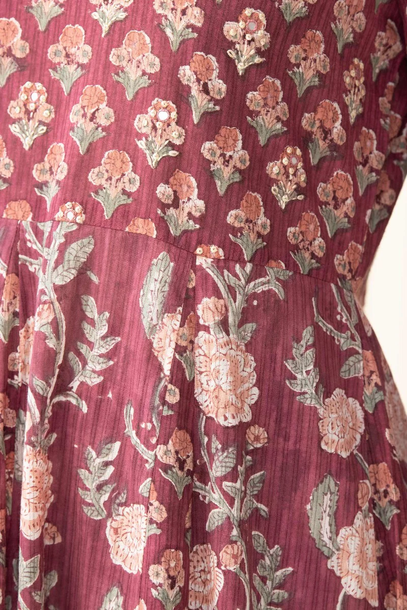 Nasrine Nahida Sanganeri Cotton Dobby Kurta - Image 7
