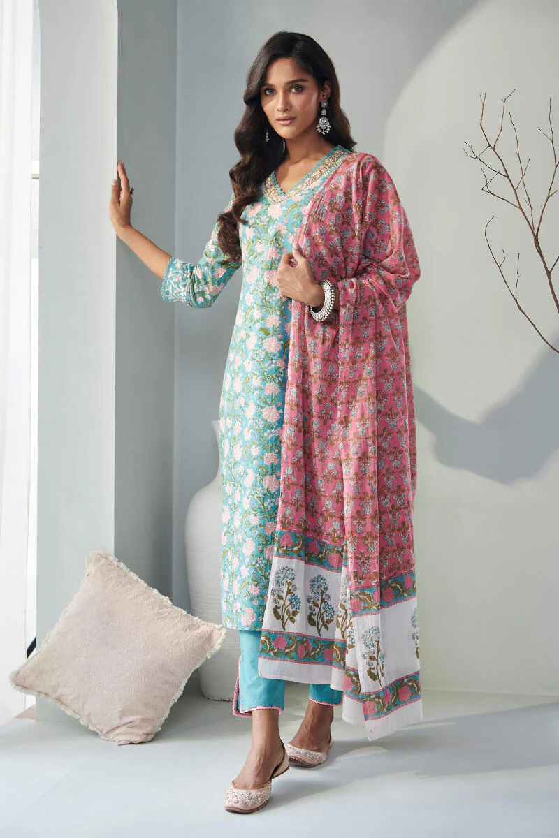 Nasrine Rabiya Sanganeri Dupatta - Image 3