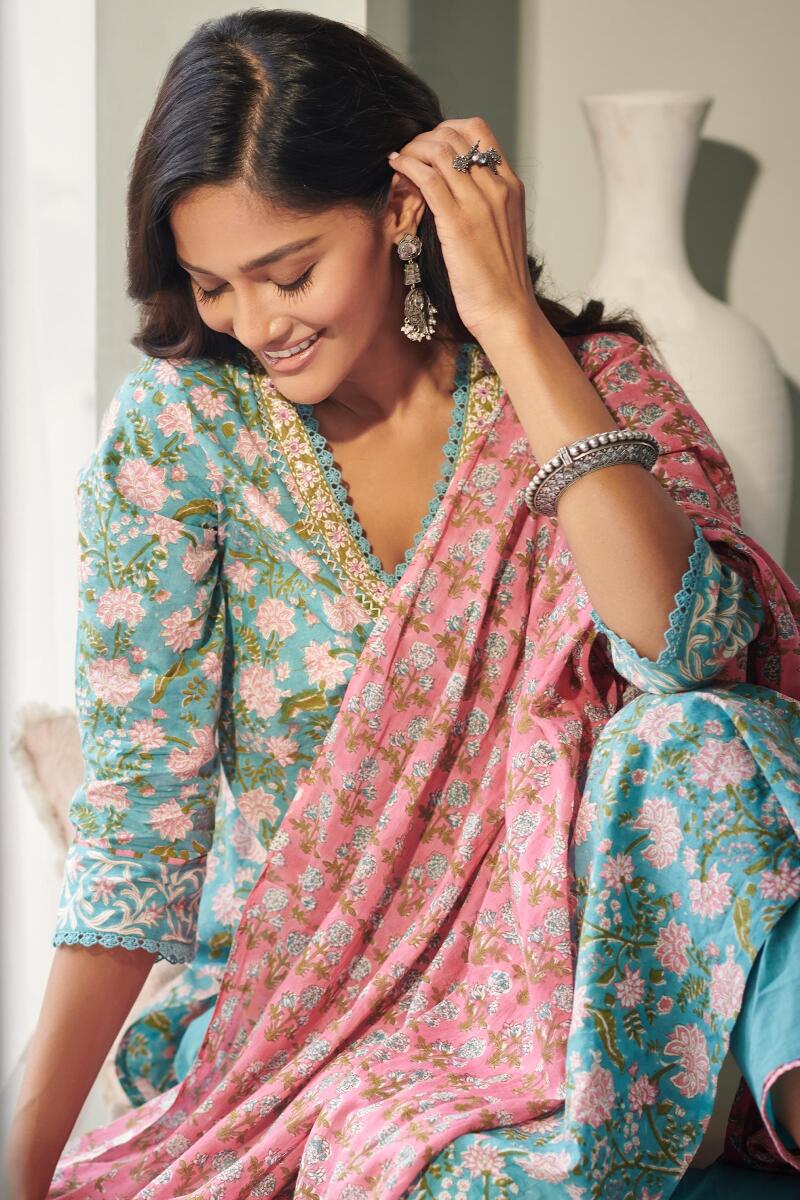 Nasrine Rabiya Sanganeri Dupatta - Image 5