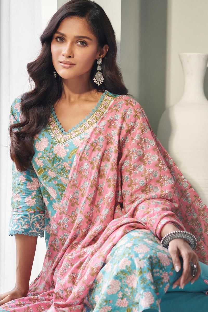 Nasrine Rabiya Sanganeri Dupatta - Image 6