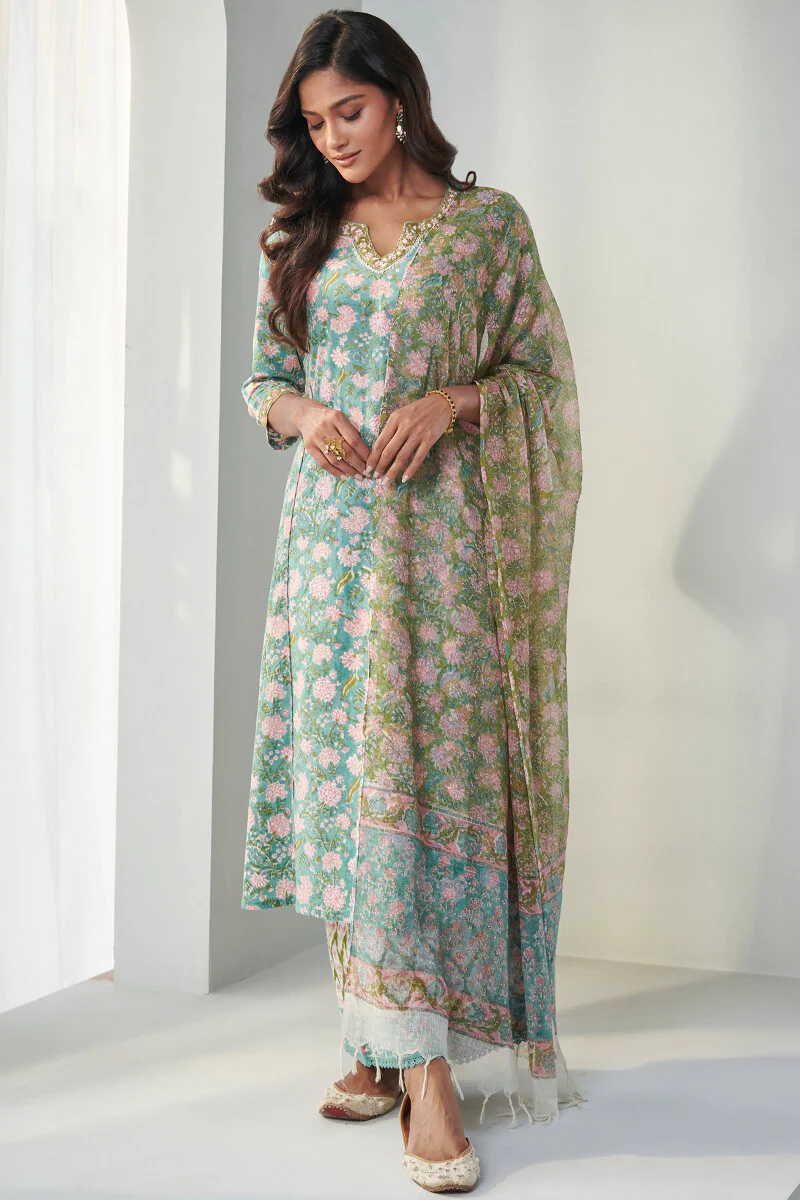 Nasrine Rabiya Sanganeri Kota Dupatta - Image 3